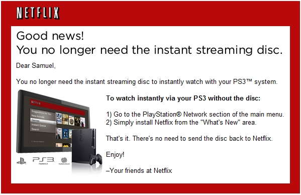 PS3: How to download the Netflix,  (and other streaming